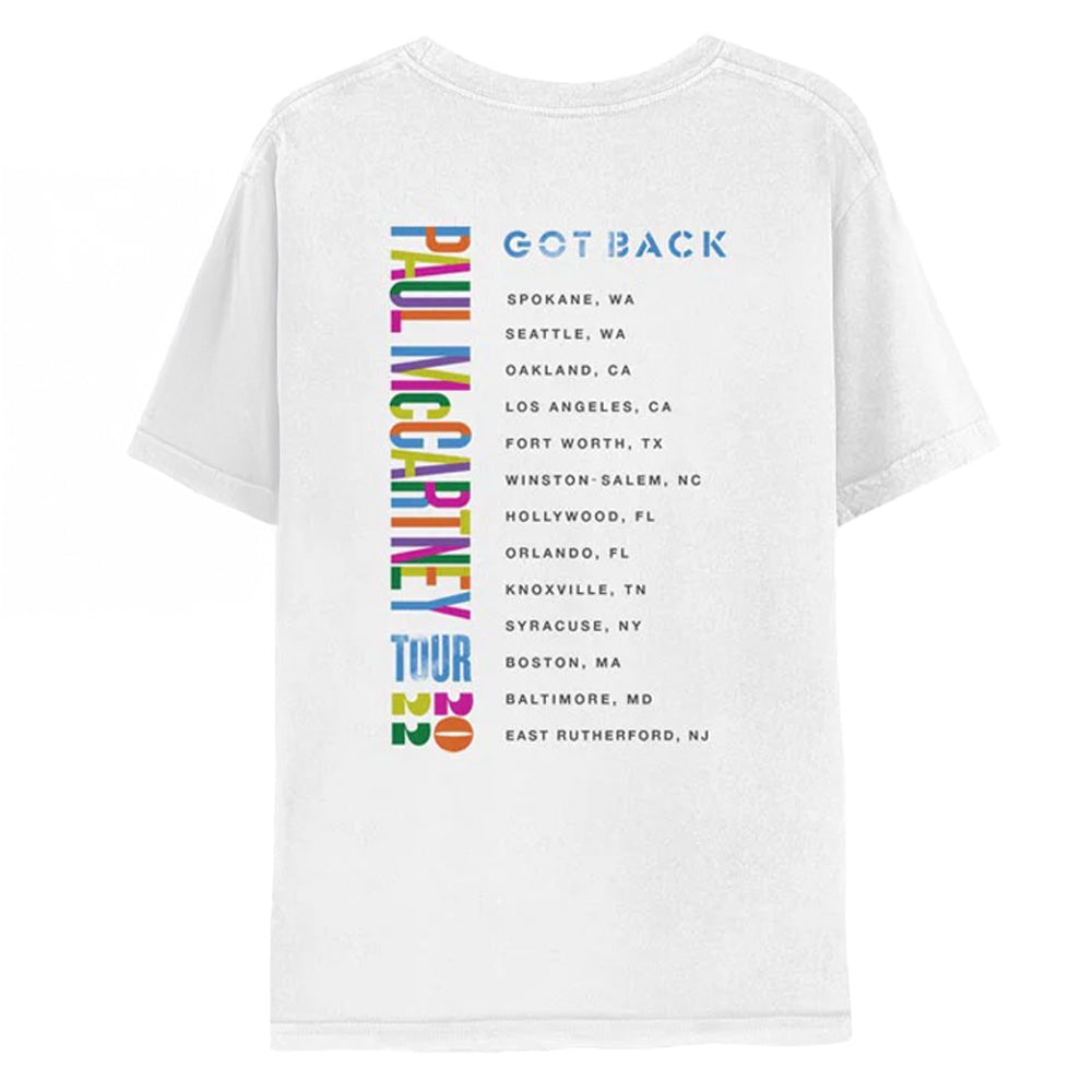 PAUL MCCARTNEY ポールマッカートニー (ウイングス結成55周年記念 ) - GOT BACK TOUR / バックプリントあり / Tシャツ / メンズ