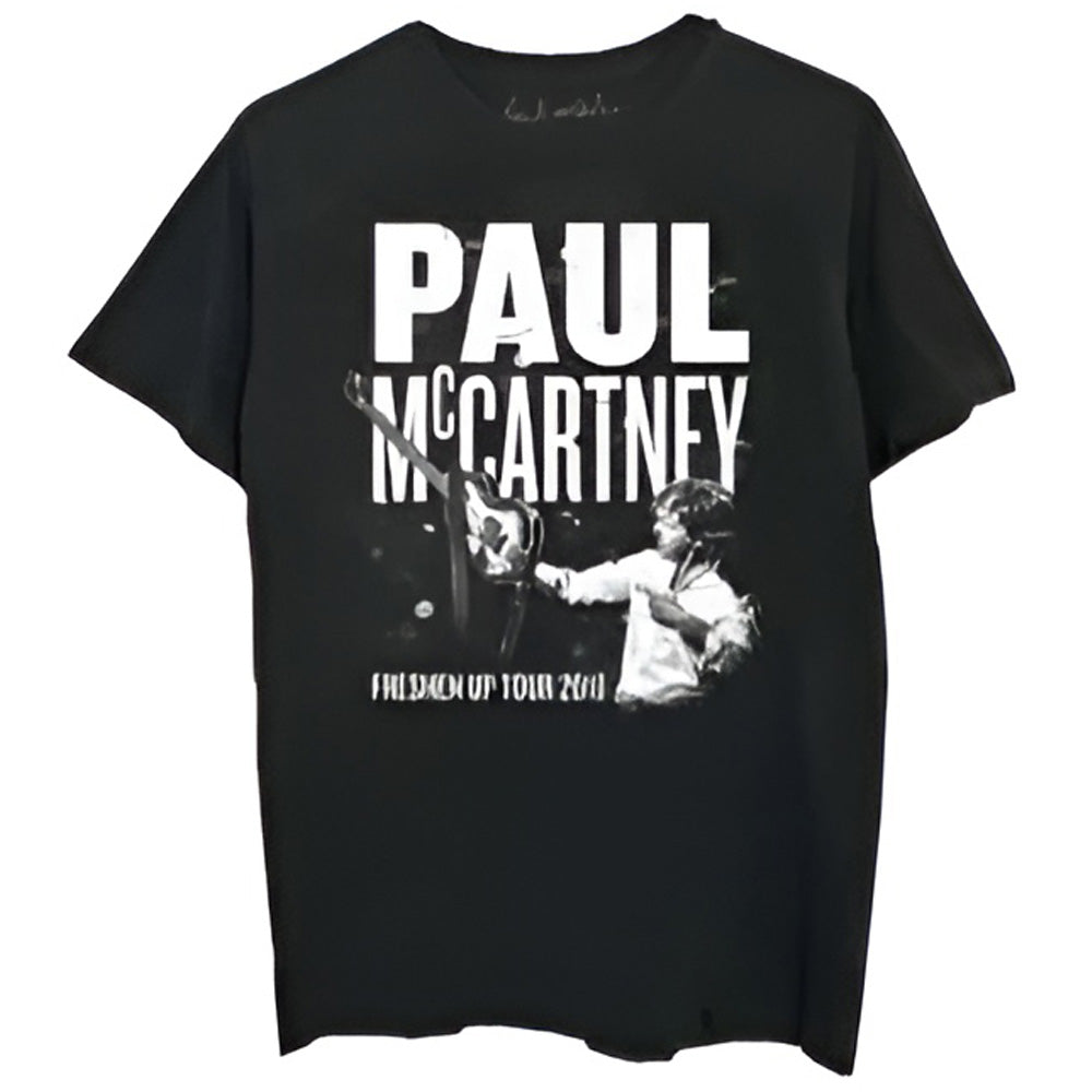 PAUL MCCARTNEY ポールマッカートニー (ウイングス結成55周年記念 ) - GUITAR LIVE / バックプリントあり / Tシャツ / メンズ