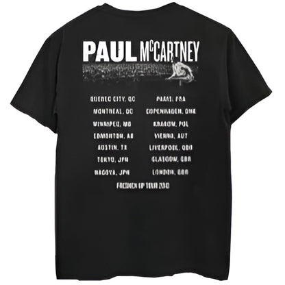 PAUL MCCARTNEY ポールマッカートニー (ウイングス結成55周年記念 ) - GUITAR LIVE / バックプリントあり / Tシャツ / メンズ