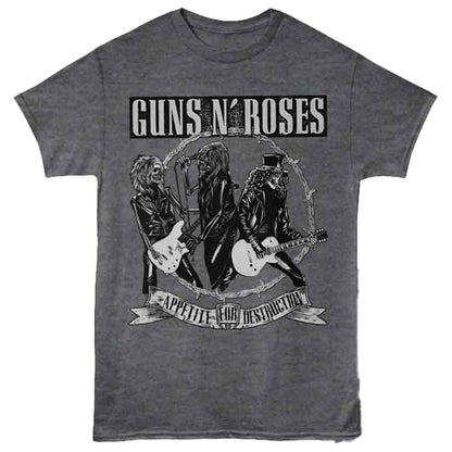 【予約商品】 GUNS N ROSES ガンズアンドローゼズ (デビュー 40周年 ) - Appetite Songs / バックプリントあり / Tシャツ / メンズ