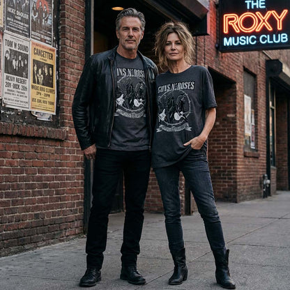 【予約商品】 GUNS N ROSES ガンズアンドローゼズ (デビュー 40周年 ) - Appetite Songs / バックプリントあり / Tシャツ / メンズ