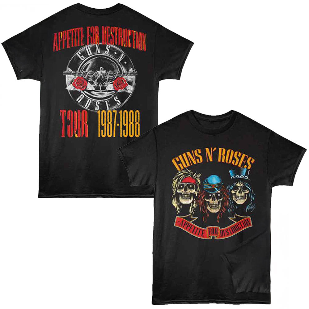 GUNS N ROSES - (デビュー 40周年 ) - Afd Tour / バックプリントあり