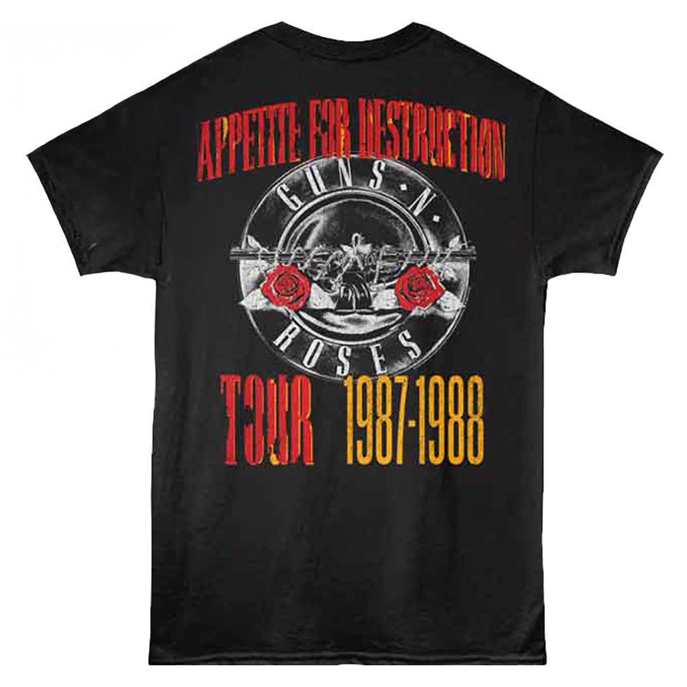 【予約商品】 GUNS N ROSES ガンズアンドローゼズ (デビュー 40周年 ) - Afd Tour / バックプリントあり / Tシャツ / メンズ
