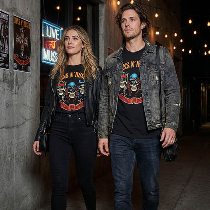 【予約商品】 GUNS N ROSES ガンズアンドローゼズ (デビュー 40周年 ) - Afd Tour / バックプリントあり / Tシャツ / メンズ