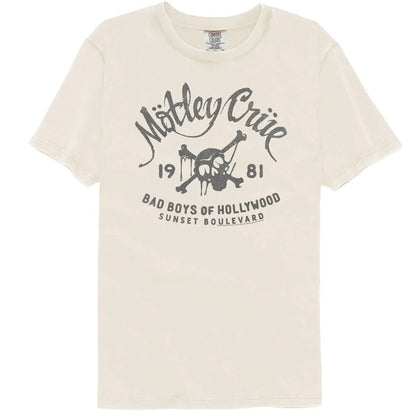 MOTLEY CRUE - (結成 45周年 ) - BAD BOYS 1981 / IVORY / COMFORT COLOR TSHIRT / 限定
