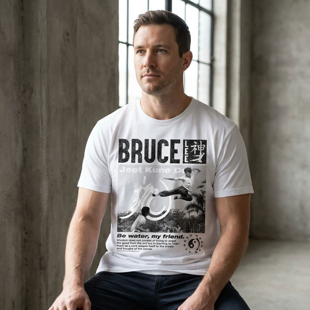 【予約商品】 BRUCE LEE ブルースリー (生誕 85年 ) - WISDOM / Tシャツ / メンズ