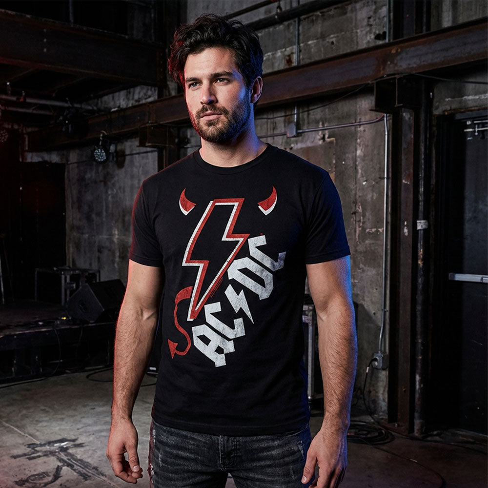 【予約商品】 AC/DC エーシーディーシー (来日 45周年 ) - HORNS AND TALL / Tシャツ / メンズ