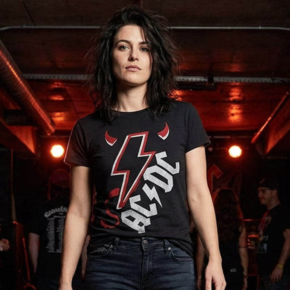 【予約商品】 AC/DC エーシーディーシー (来日 45周年 ) - HORNS AND TALL / Tシャツ / メンズ