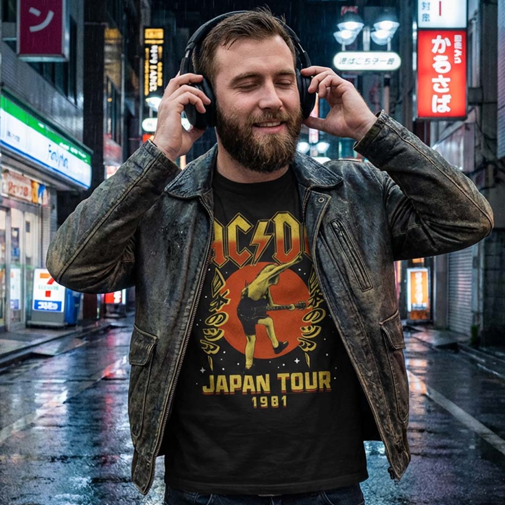 【予約商品】 AC/DC エーシーディーシー (来日 45周年 ) - JAPAN TOUR 1981 / Tシャツ / メンズ