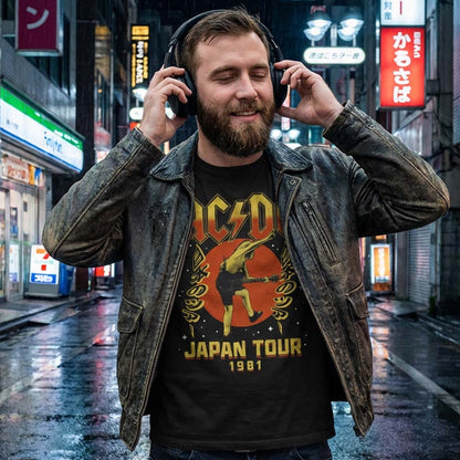 【予約商品】 AC/DC エーシーディーシー (来日 45周年 ) - JAPAN TOUR 1981 / Tシャツ / メンズ