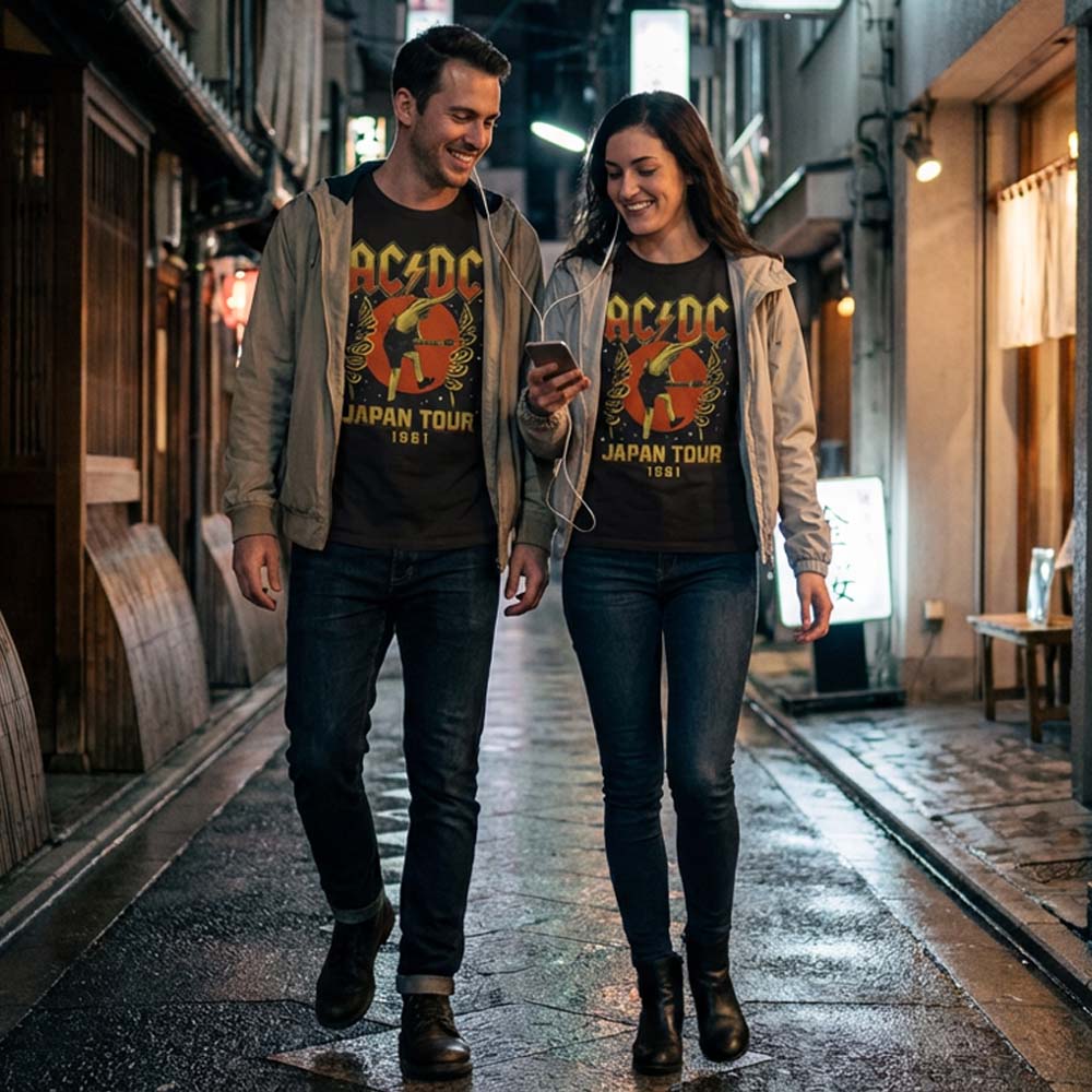 【予約商品】 AC/DC エーシーディーシー (来日 45周年 ) - JAPAN TOUR 1981 / Tシャツ / メンズ