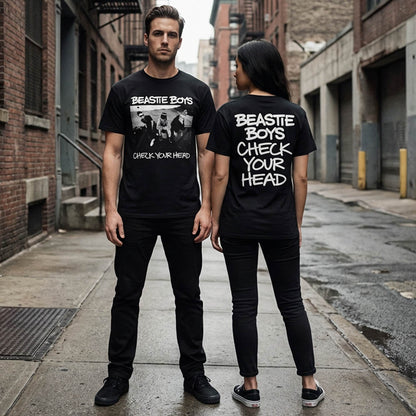 【予約商品】 BEASTIE BOYS ビースティボーイズ (結成 45周年 ) - CHECK YOUR HEAD / バックプリントあり / Tシャツ / メンズ
