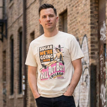 FALL OUT BOY フォールアウトボーイ (結成 25周年 ) - SUGAR WERE GOING DOWN LYRICS / Tシャツ / メンズ