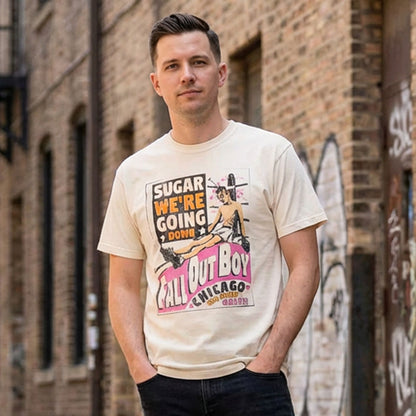 FALL OUT BOY フォールアウトボーイ (結成 25周年 ) - SUGAR WERE GOING DOWN LYRICS / Tシャツ / メンズ