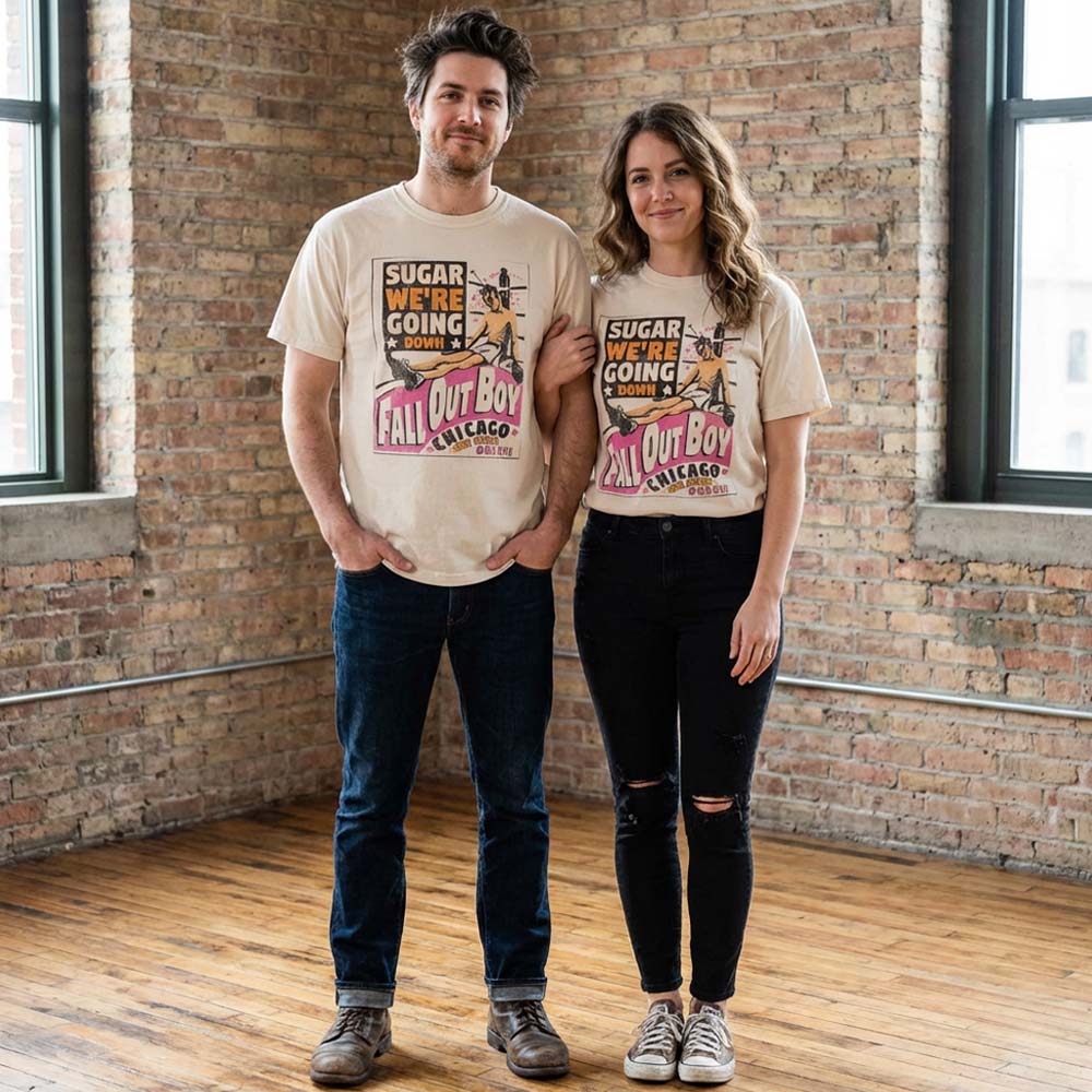 FALL OUT BOY フォールアウトボーイ (結成 25周年 ) - SUGAR WERE GOING DOWN LYRICS / Tシャツ / メンズ
