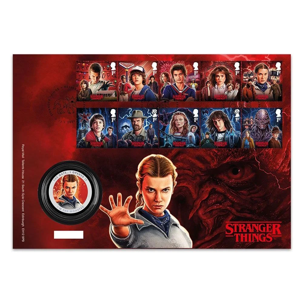 【予約商品】 STRANGER THINGS ストレンジャー・シングス - 限定公式 Eleven & Vecna メダルカバー（限定5,000点） / 切手・レター品