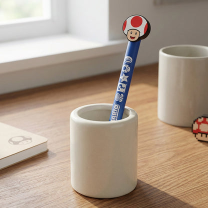 SUPER MARIO スーパーマリオ (4月24日 公開 ) - Toad 2D Spinning Topper Pen / トッパーペン / 筆記具