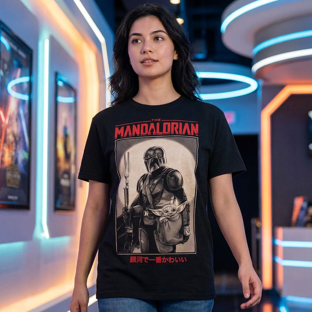 STAR WARS スターウォーズ (マンダロリアン・アンド・グローグー 5月22日 公開 ) - THE MANDALORIAN POSTER POSE / Tシャツ / メンズ