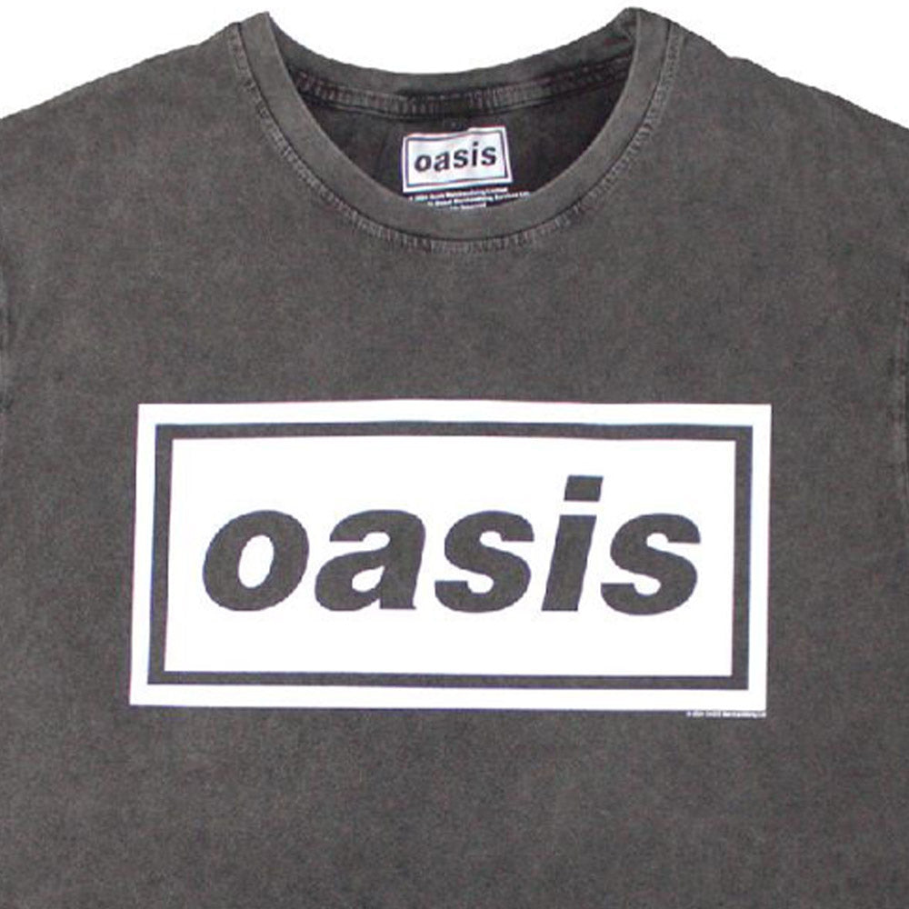 OASIS オアシス (結成 35周年 ) - Decca Logo / Stone Wash / Tシャツ / メンズ