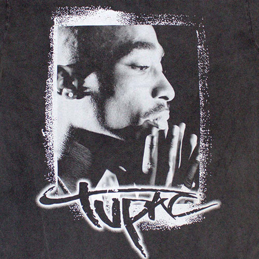 2PAC 2パック (追悼30周年 ) - Spray Photo / Stone Wash / Tシャツ / メンズ