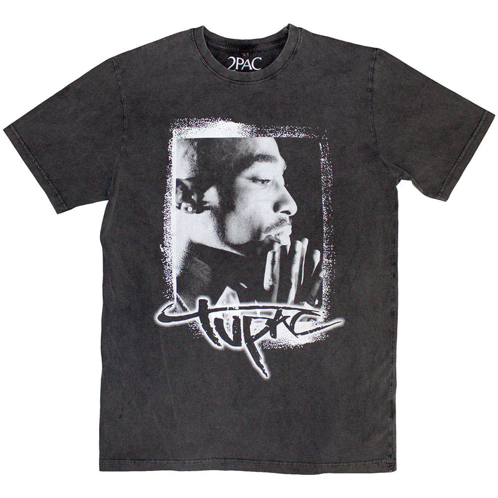 2PAC - (生誕 55周年 ) - Spray Photo / Stone Wash