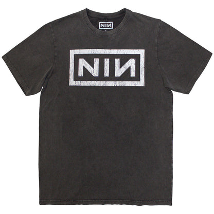 NINE INCH NAILS - Classic Logo / Stone Wash