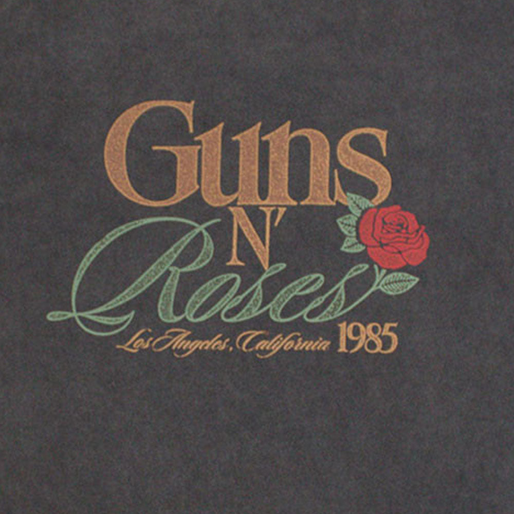 GUNS N ROSES (40th Anniversary) - California 1985 / Stone Wash / Men's T-Shirt