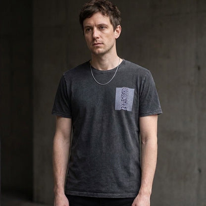JOY DIVISION - Pulsar Pocket Wave / Stone Wash / Back Print / Men's T-Shirt