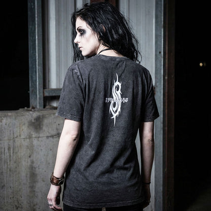SLIPKNOT スリップノット - Album Splatter / Stone Wash / バックプリントあり / Tシャツ / メンズ