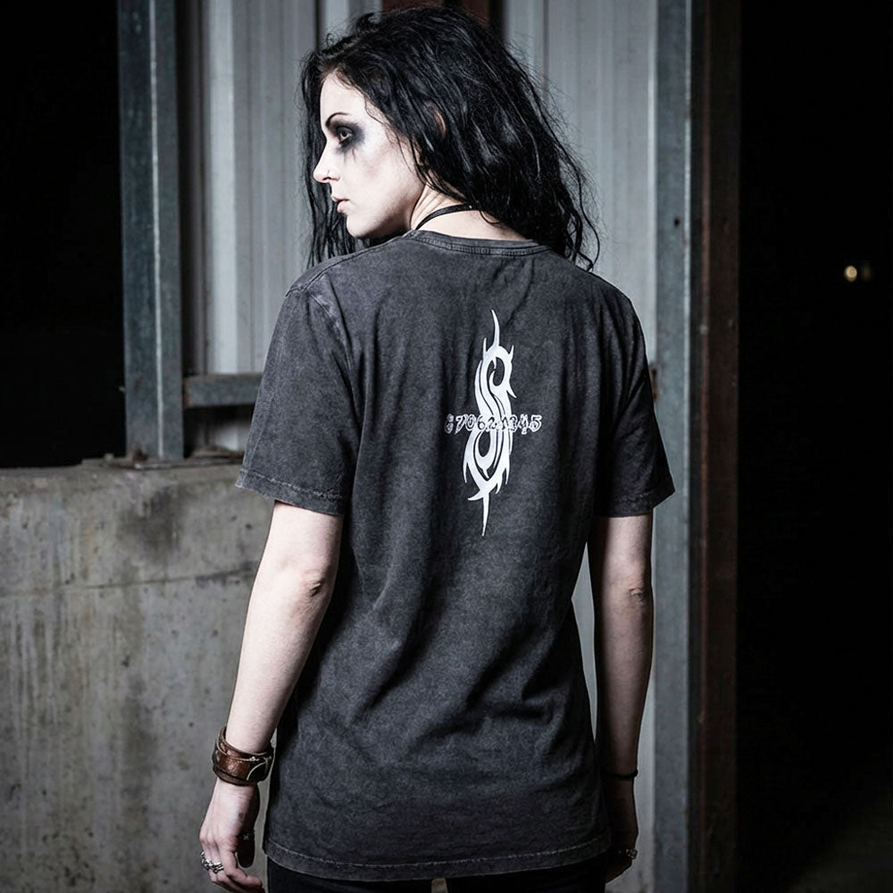 SLIPKNOT スリップノット - Album Splatter / Stone Wash / バックプリントあり / Tシャツ / メンズ