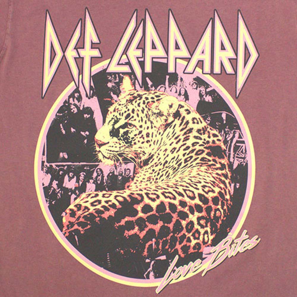 DEF LEPPARD デフレパード - Love Bites / Stone Wash / Tシャツ