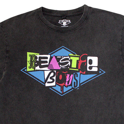 BEASTIE BOYS ビースティボーイズ (結成 45周年 ) - Multicolour Logo / Stone Wash / Tシャツ / メンズ
