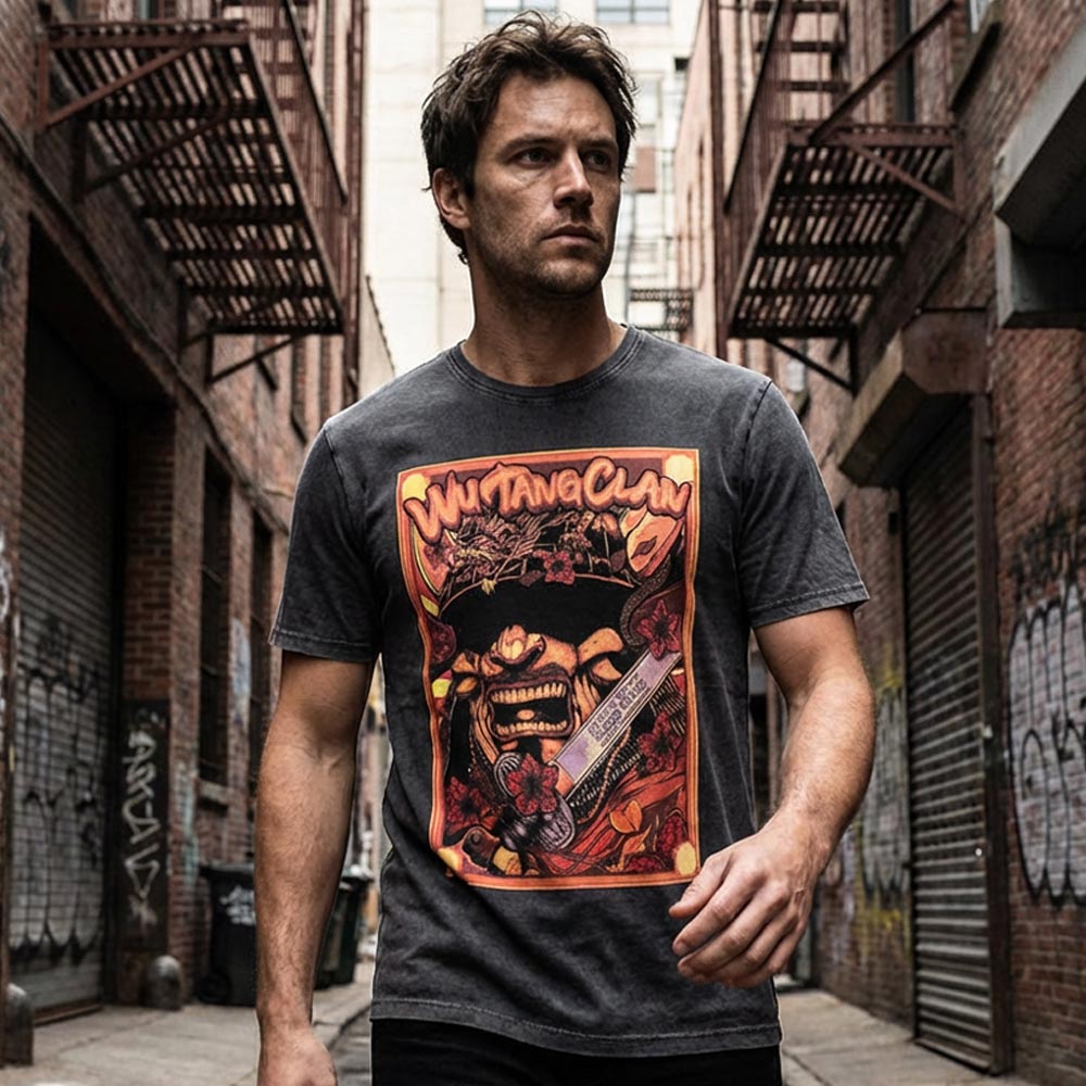 WU-TANG CLAN (35th Anniversary) - Amsterdam '23 / Stone Wash / Men's T-Shirt