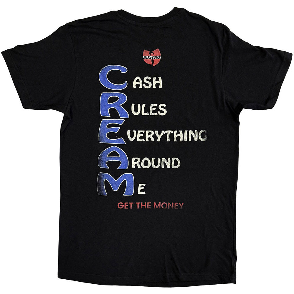 WU-TANG CLAN ウータンクラン - C.R.E.A.M. / バックプリントあり / Tシャツ / メンズ