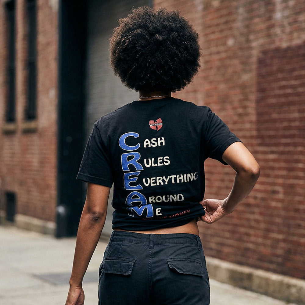 WU-TANG CLAN ウータンクラン - C.R.E.A.M. / バックプリントあり / Tシャツ / メンズ