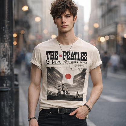 【予約商品】 THE BEATLES ビートルズ (来日 60周年 ) - LIVE AT THE BUDOKAN 1966 | オフホワイト / Tシャツ / メンズ