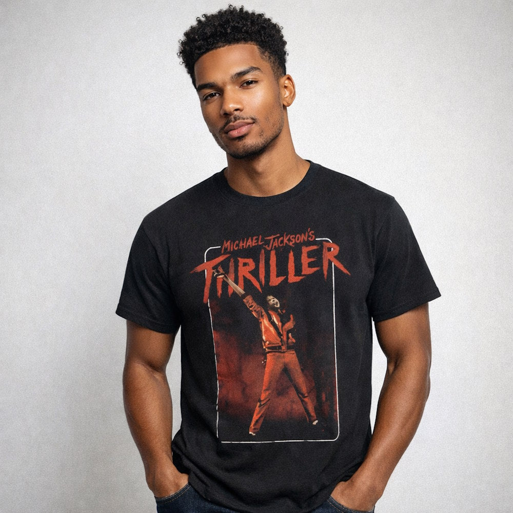 MICHAEL JACKSON (2026 Movie Release) - Thriller White Red Suit / T-Shirt / Men's