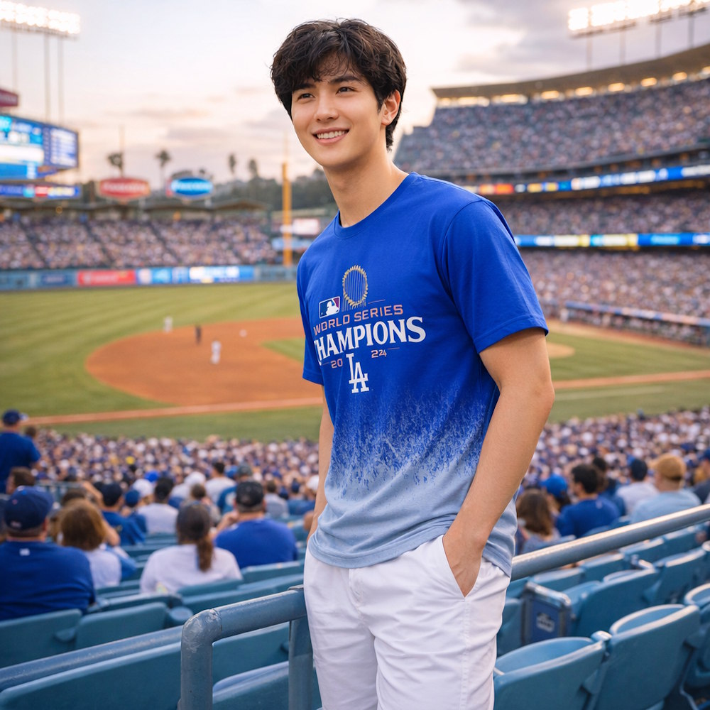 ロサンゼルス・ドジャース ワールドシリーズ Tシャツ MLB ロサンゼルス·ドジャース／Tシャツ ワールドシリーズ2024優勝記念