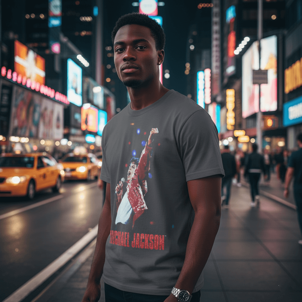 MICHAEL JACKSON - In Concert Red Jacket Photo