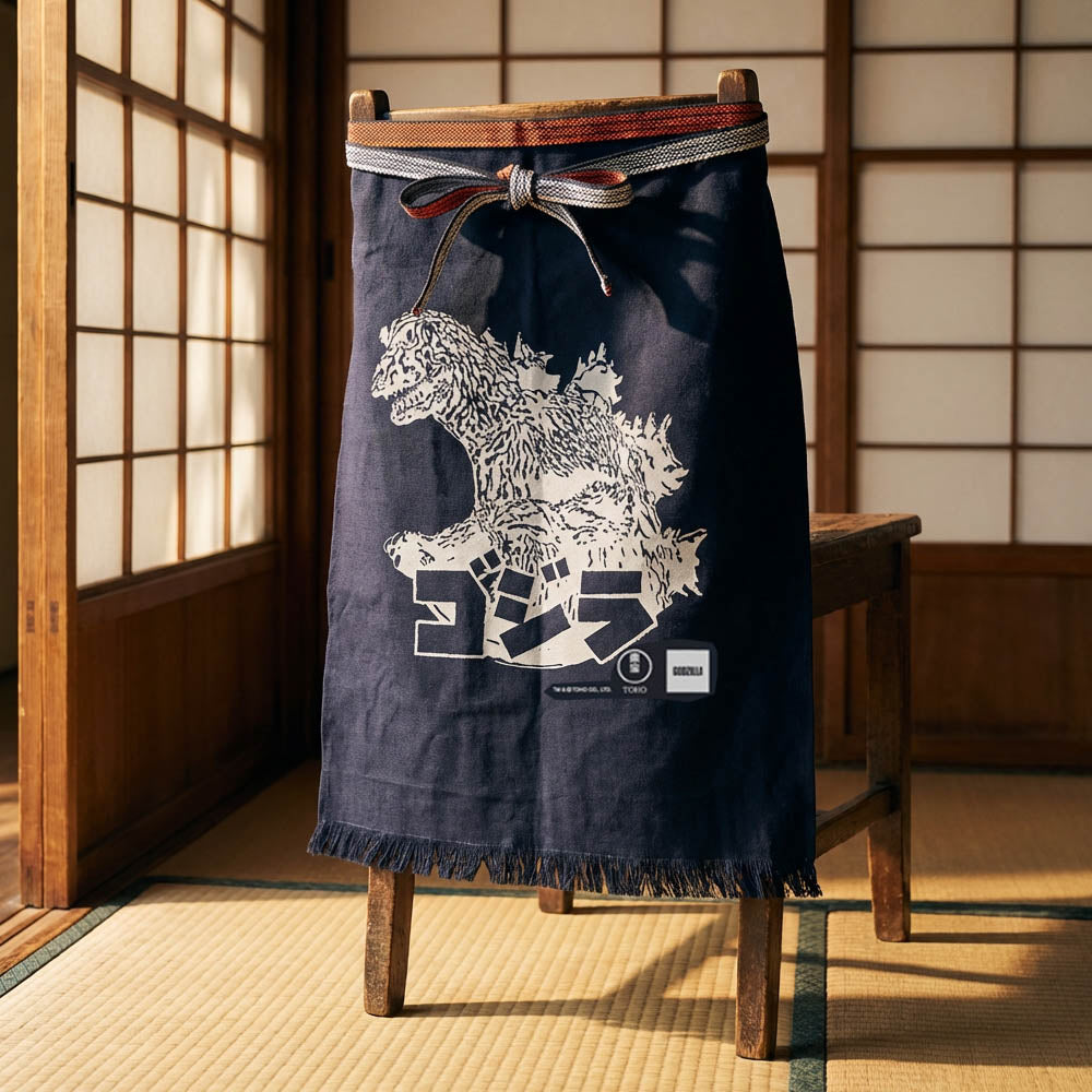 GODZILLA ゴジラ - Godzilla & Japanese traditional crafts / ゴジラ / 帆前掛けエプロン / キッチン用品
