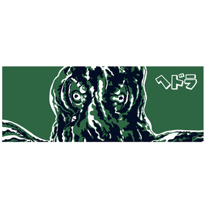 GODZILLA - Godzilla & Japanese traditional crafts / ヘドラ（冬） / 注染二度染め手ぬぐい / 千歳緑