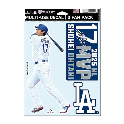 SHOHEI OHTANI - Wincraft ロサンゼルス・ドジャース 2025年 ナショナルリーグ MVP 受賞記念ファンデカール