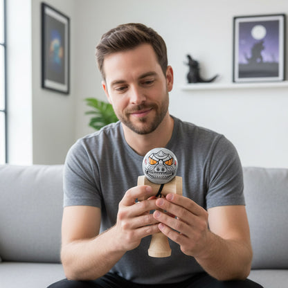 GODZILLA - Godzilla & Japanese traditional crafts / Kendama / Mechagodzilla / Standard / Silver / Merchandise