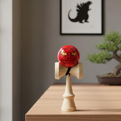 GODZILLA - Godzilla & Japanese traditional crafts / Kendama / Mechagodzilla / Flame / Red / Merchandise