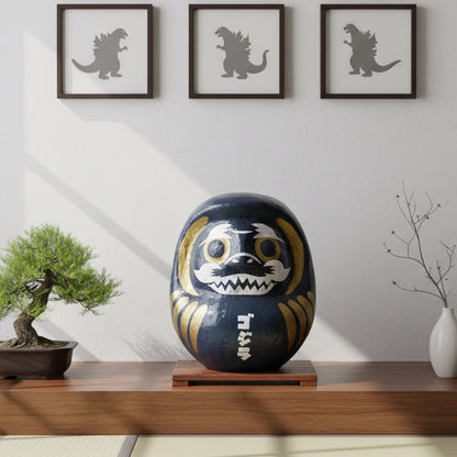 GODZILLA - Godzilla & Japanese traditional crafts / Daruma (extra large) / Godzilla / standard color / logo / interior ornament