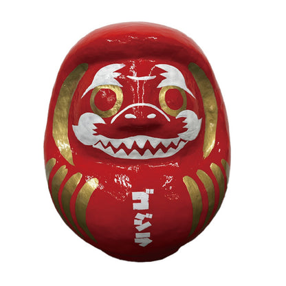 GODZILLA - Godzilla & Japanese traditional crafts / だるま（特大） / ゴジラ / 炎 / 赤 / ロゴ