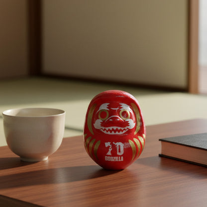GODZILLA - Godzilla & Japanese traditional crafts / Daruma (medium) / Godzilla / Fire / 70th anniversary / Interior ornament