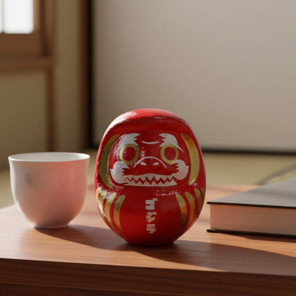 GODZILLA ゴジラ - Godzilla & Japanese traditional crafts / だるま（中） / ゴジラ / 炎 / ロゴ / インテリア置物