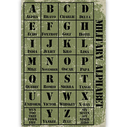 U.S. ARMY - Military Alphabet