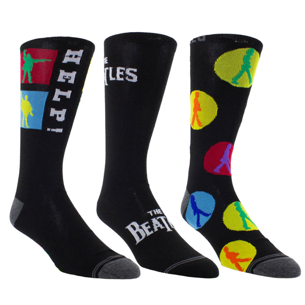 THE BEATLES ビートルズ (来日 60周年 ) - GUITAR TIN SOCK BOX / 3足セット / ソックス / メンズ
